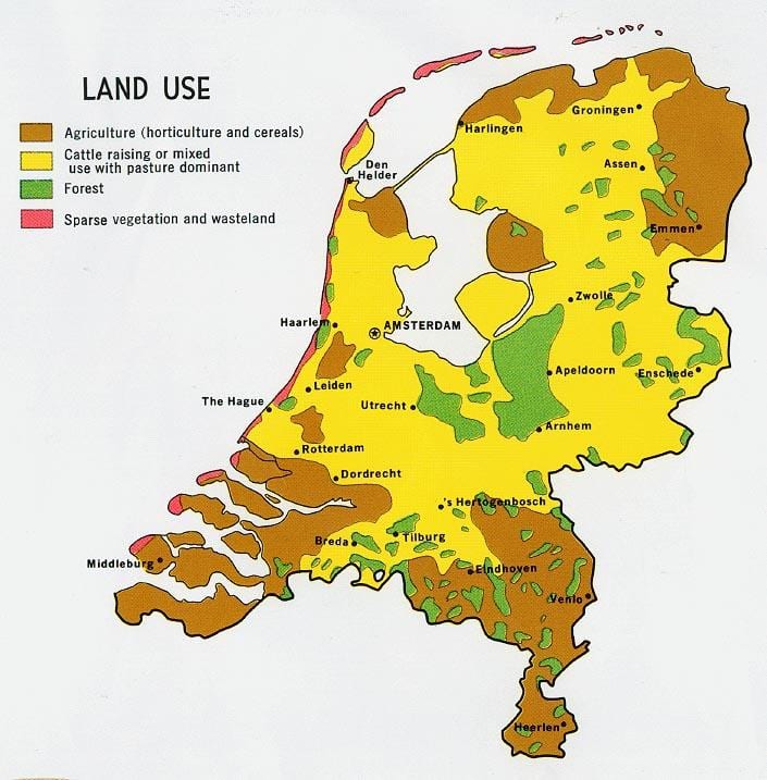Karte von Niederlande Wälder