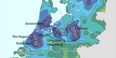 Niederlande rain Karte