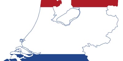 Niederlande Flagge-Karte