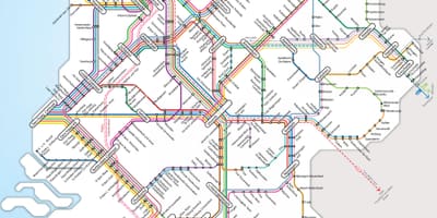 Niederlande rail network map