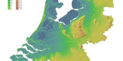 Physische Karte von Niederlande
