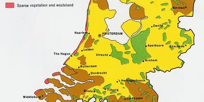 Karte von Niederlande Wälder