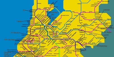 Zug Karte Niederlande