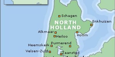 Karte von Nord-Holland