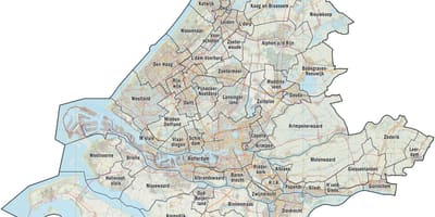 Karte von Süd-Holland
